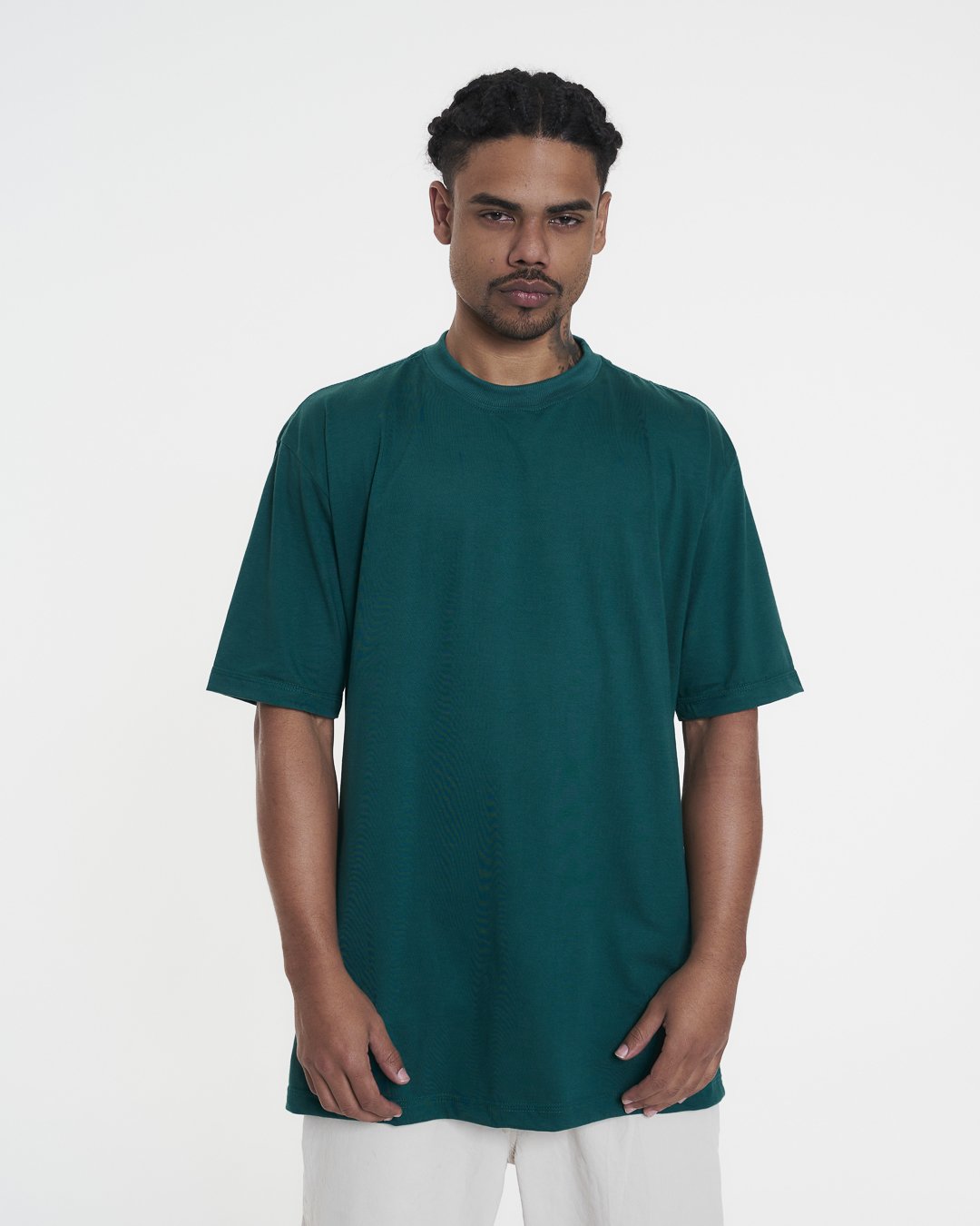 T-Shirt Oversized Plain - Green Forest