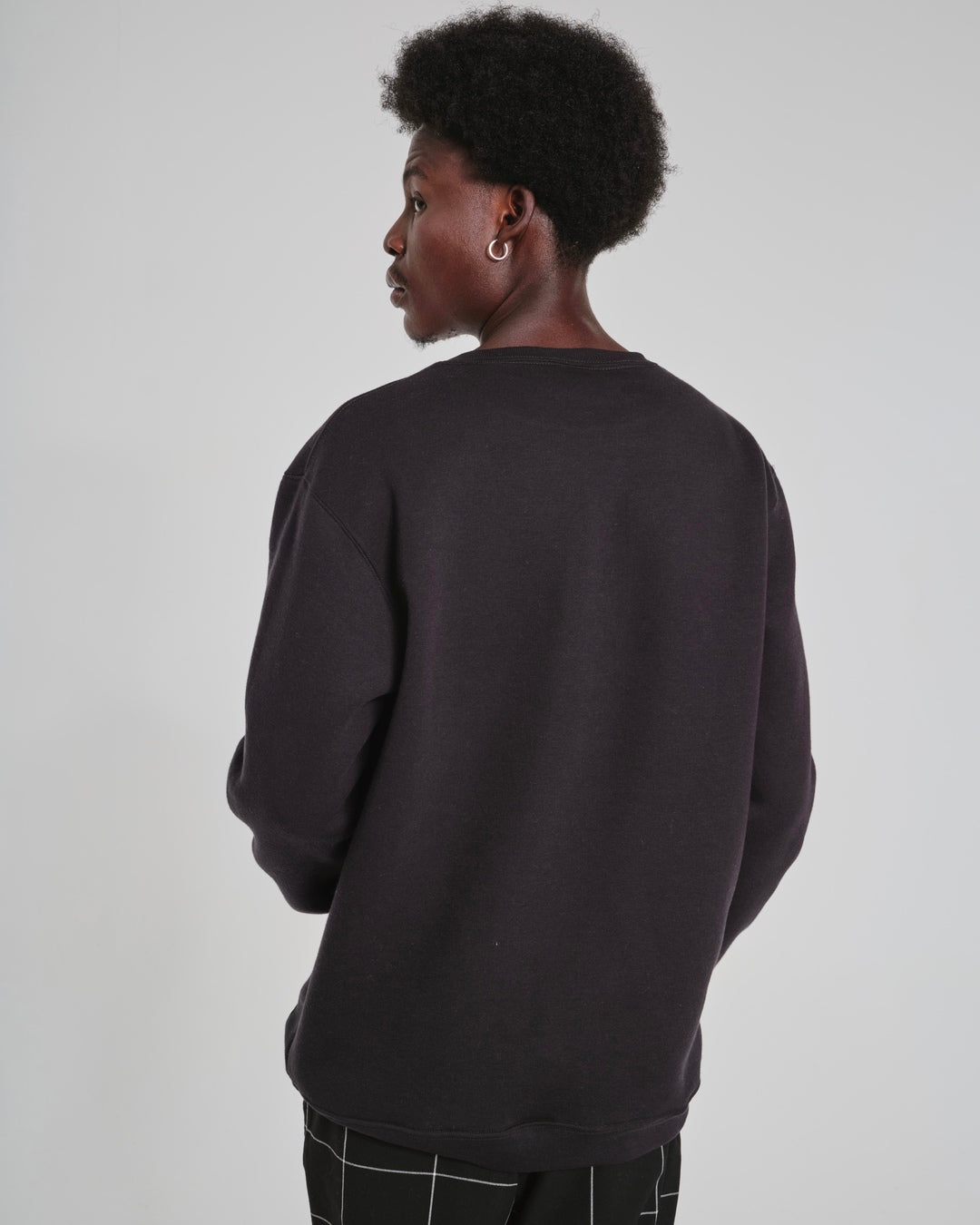 Pullover Sweatshirt Crew Neck - Lighter Black