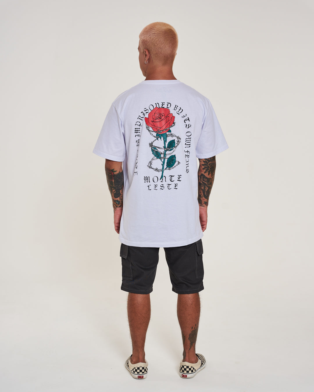 T-Shirt Regular Printed - Pink White