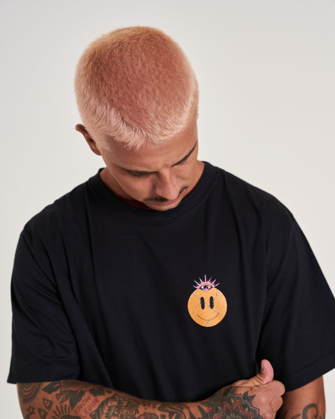 T-Shirt Regular Printed - Feelings Black