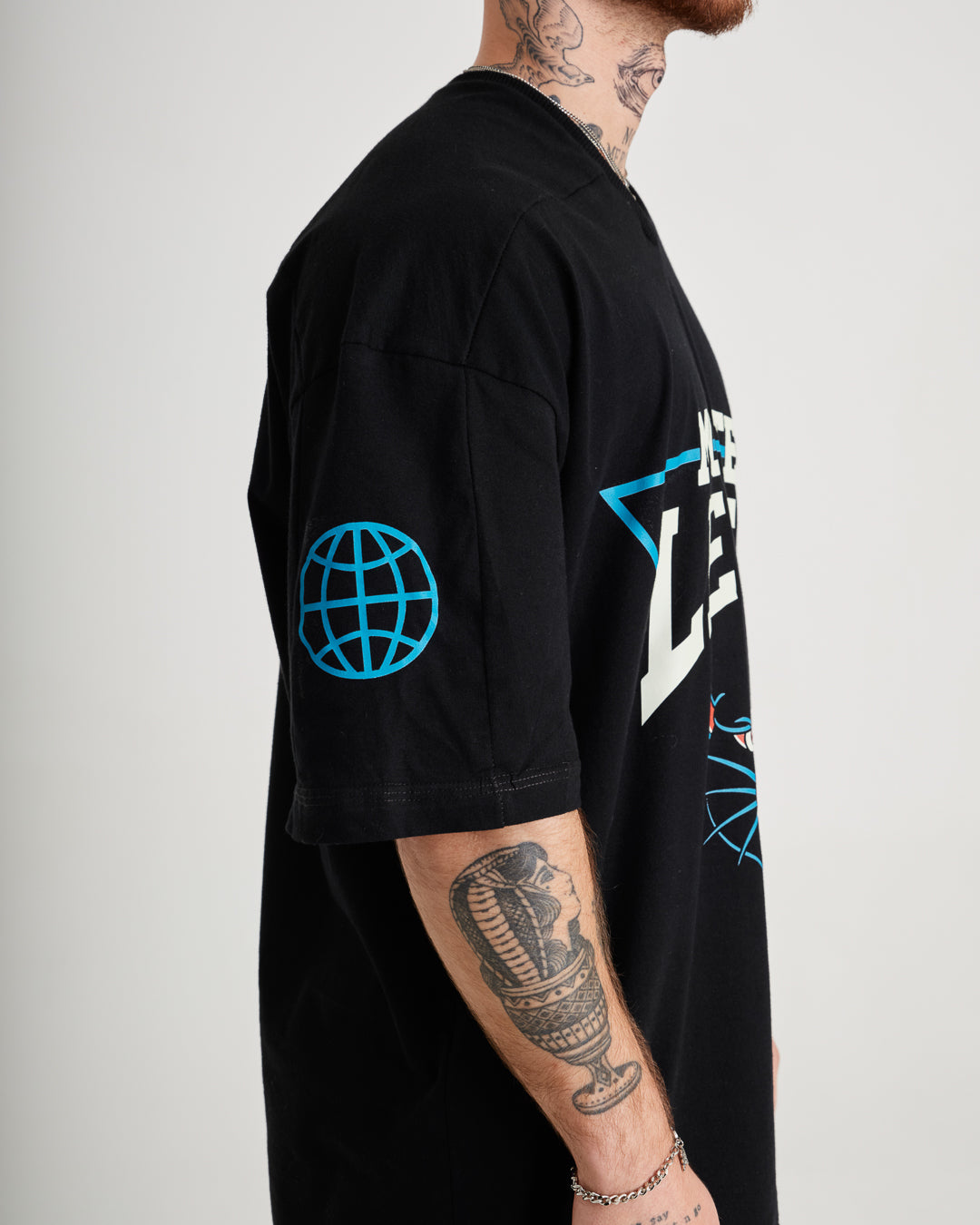T-Shirt Jersey Oversized - Panther Black
