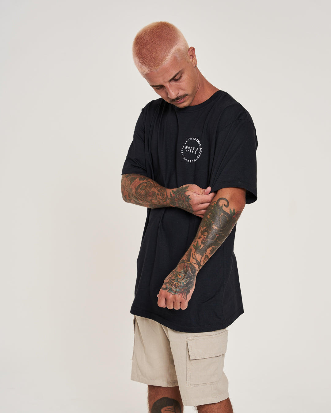 T-Shirt Regular Printed - Pink Black