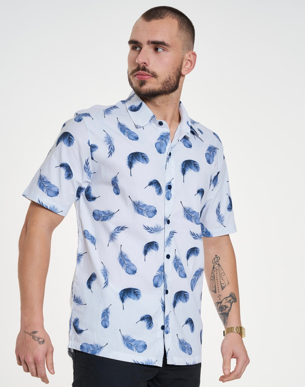 Camisa Casual Elastic Printed - Pena