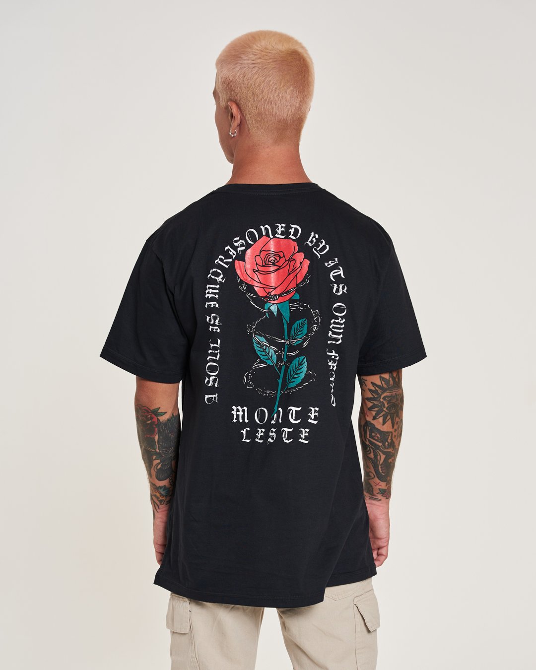 T-Shirt Regular Printed - Pink Black