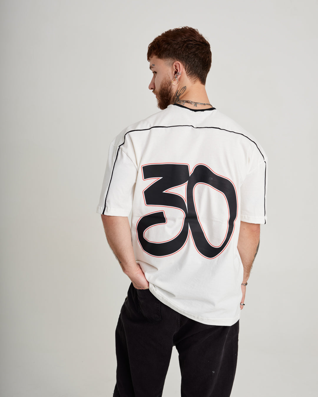 T-Shirt Jersey Oversized - 30 Off White
