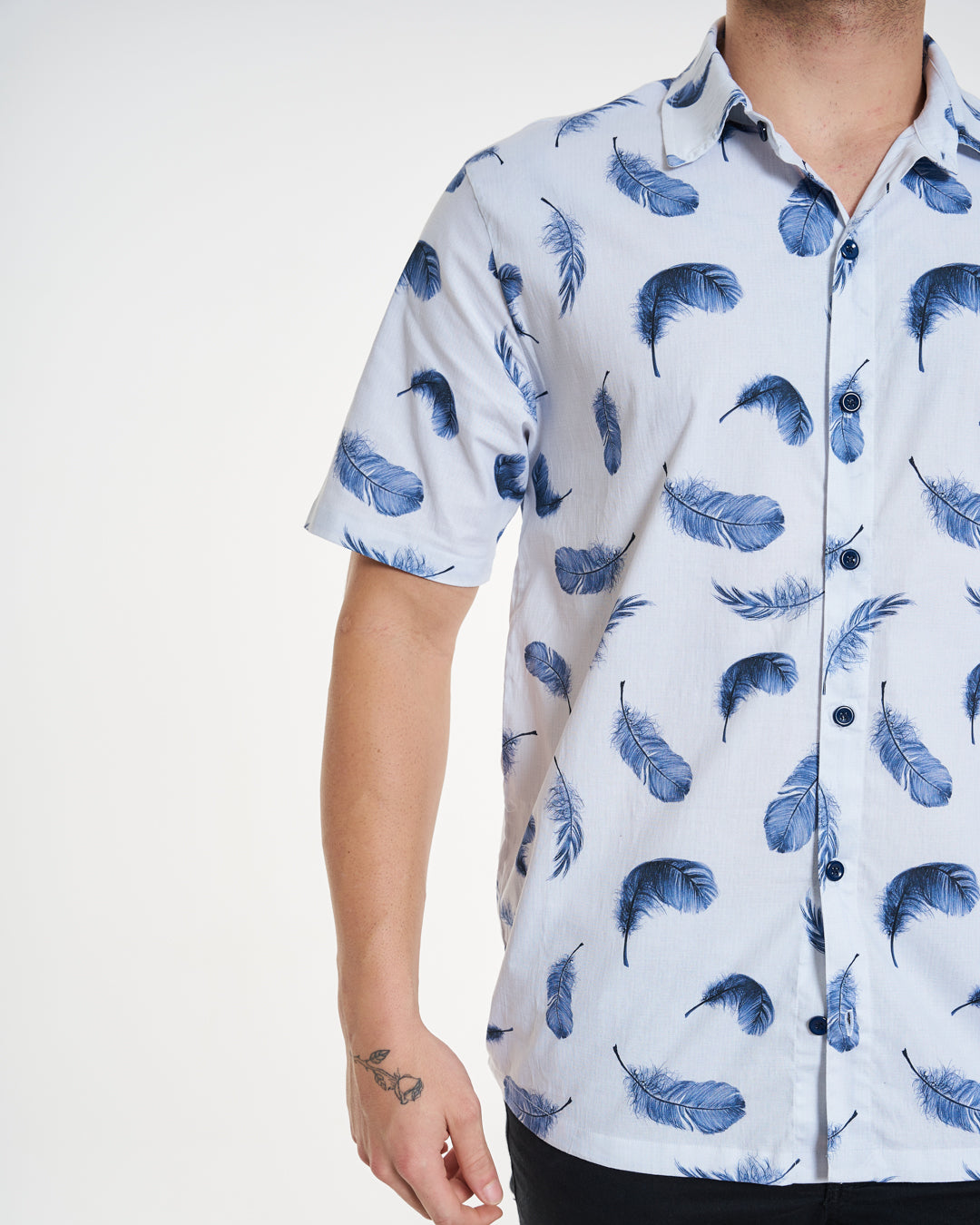 Camisa Casual Elastic Printed - Pena