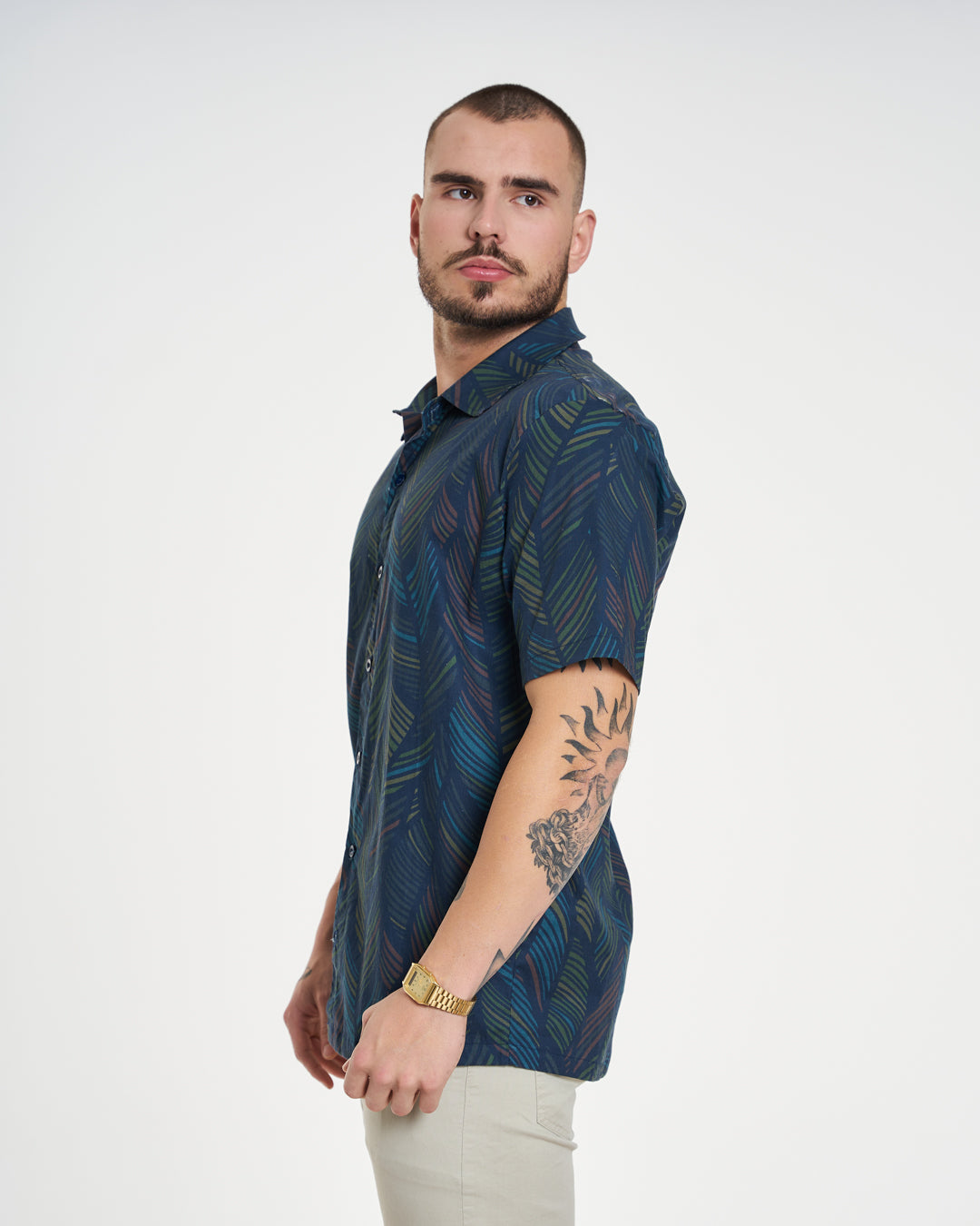 Camisa Casual Elastic Printed - Brasil