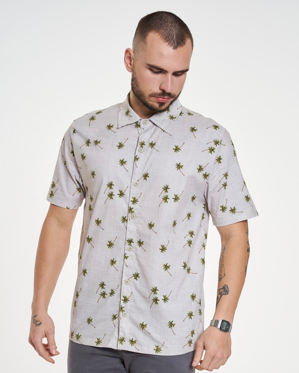 Camisa Casual Elastic Printed - Deserto