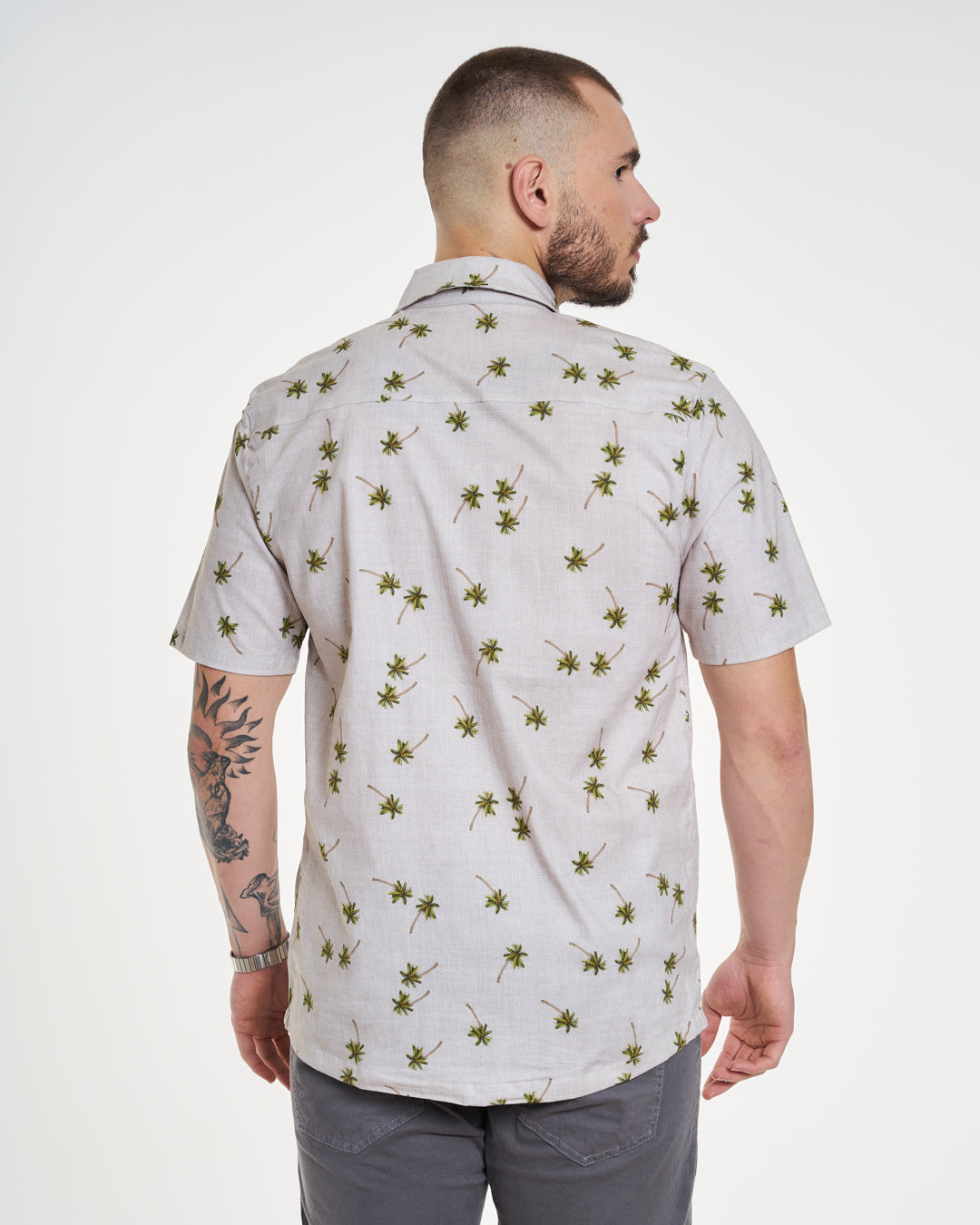 Camisa Casual Elastic Printed - Deserto