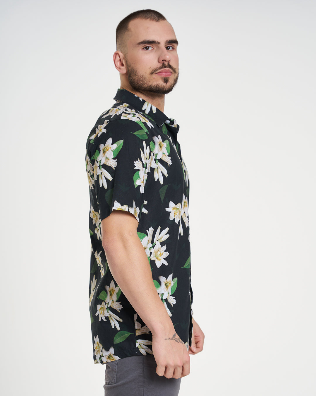 Camisa Casual Elastic Printed - Floral