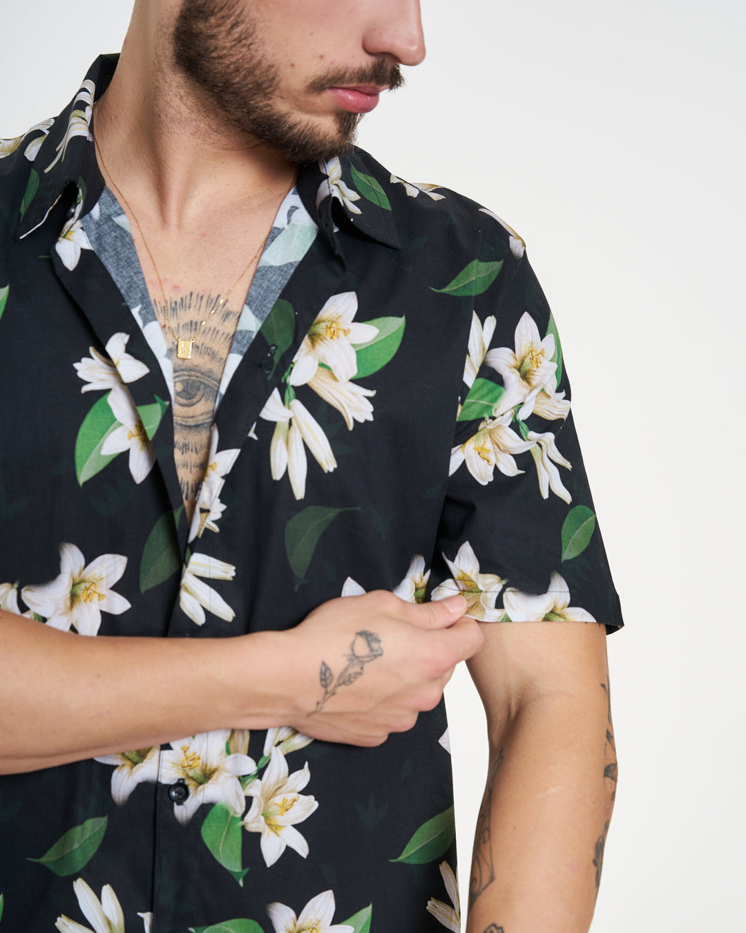 Camisa Casual Elastic Printed - Floral