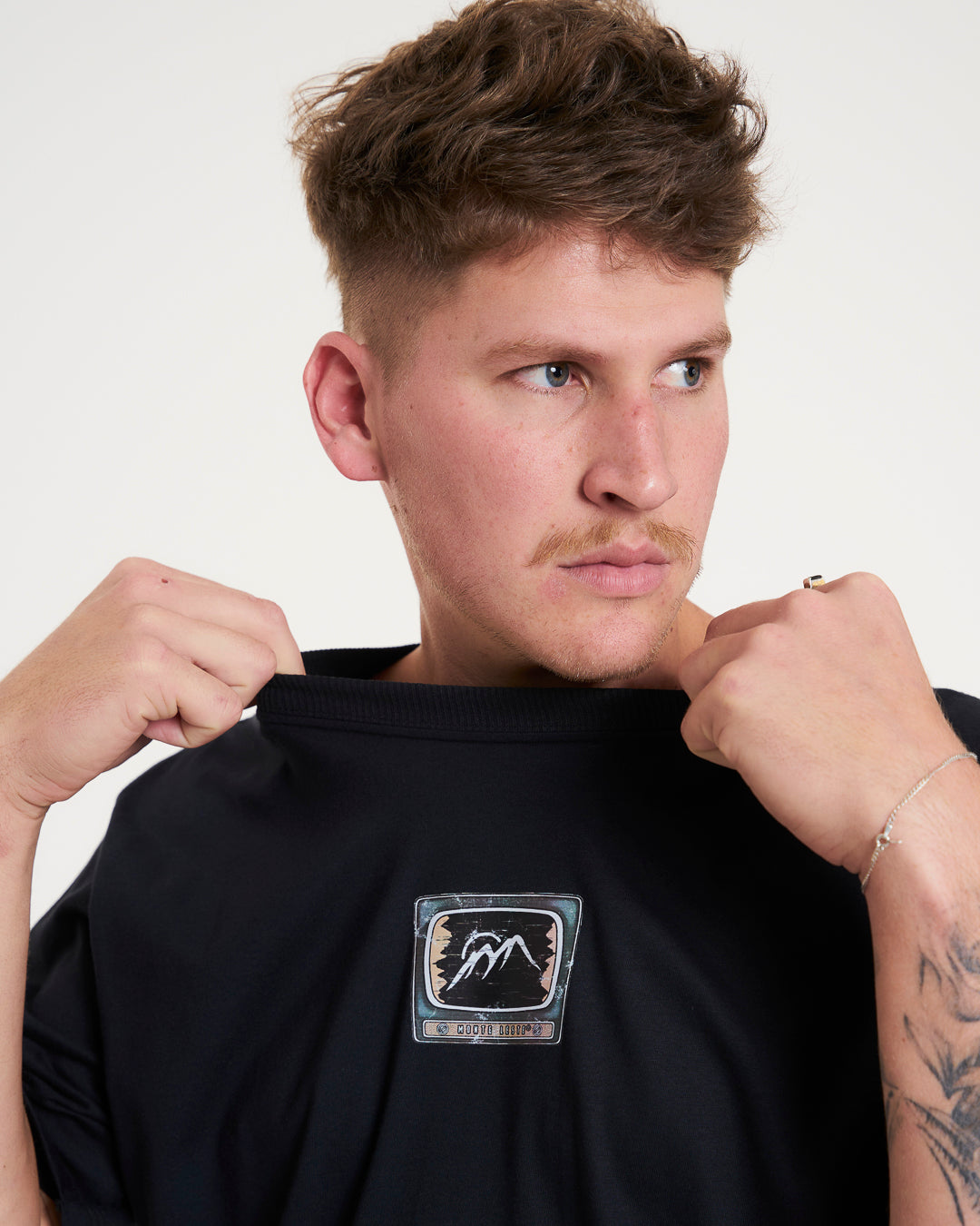 T-Shirt Regular Printed - Brainwash Black