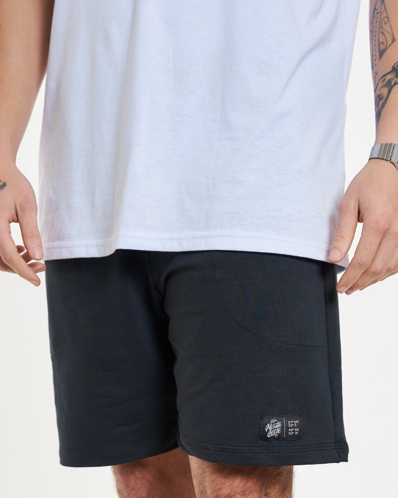 Shorts de Sweatshirt Elastic - Black