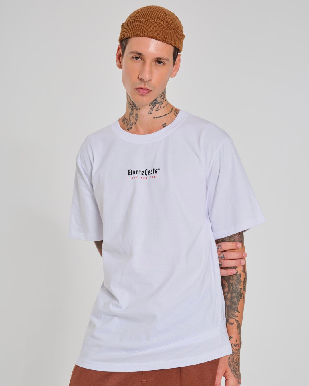T-Shirt Regular Printed - Alive White