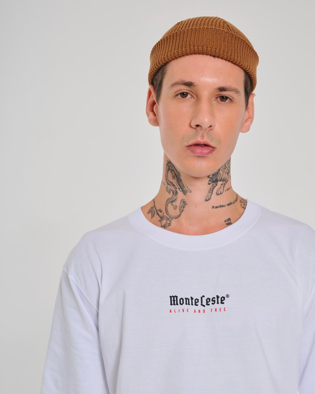 T-Shirt Regular Printed - Alive White