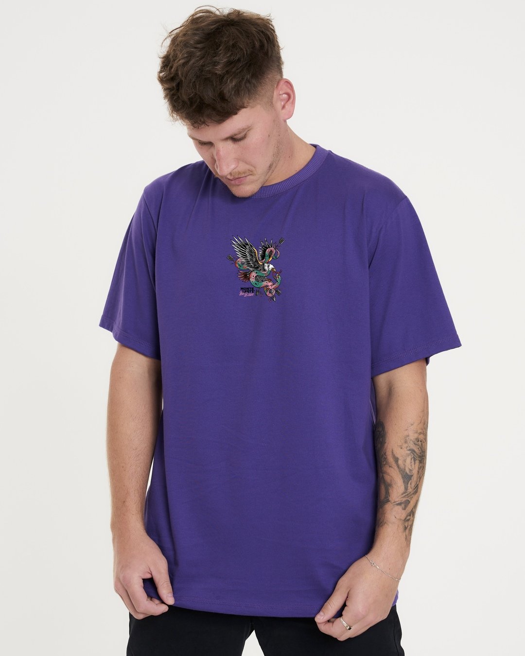 T-Shirt Regular Printed - Eagle Purple