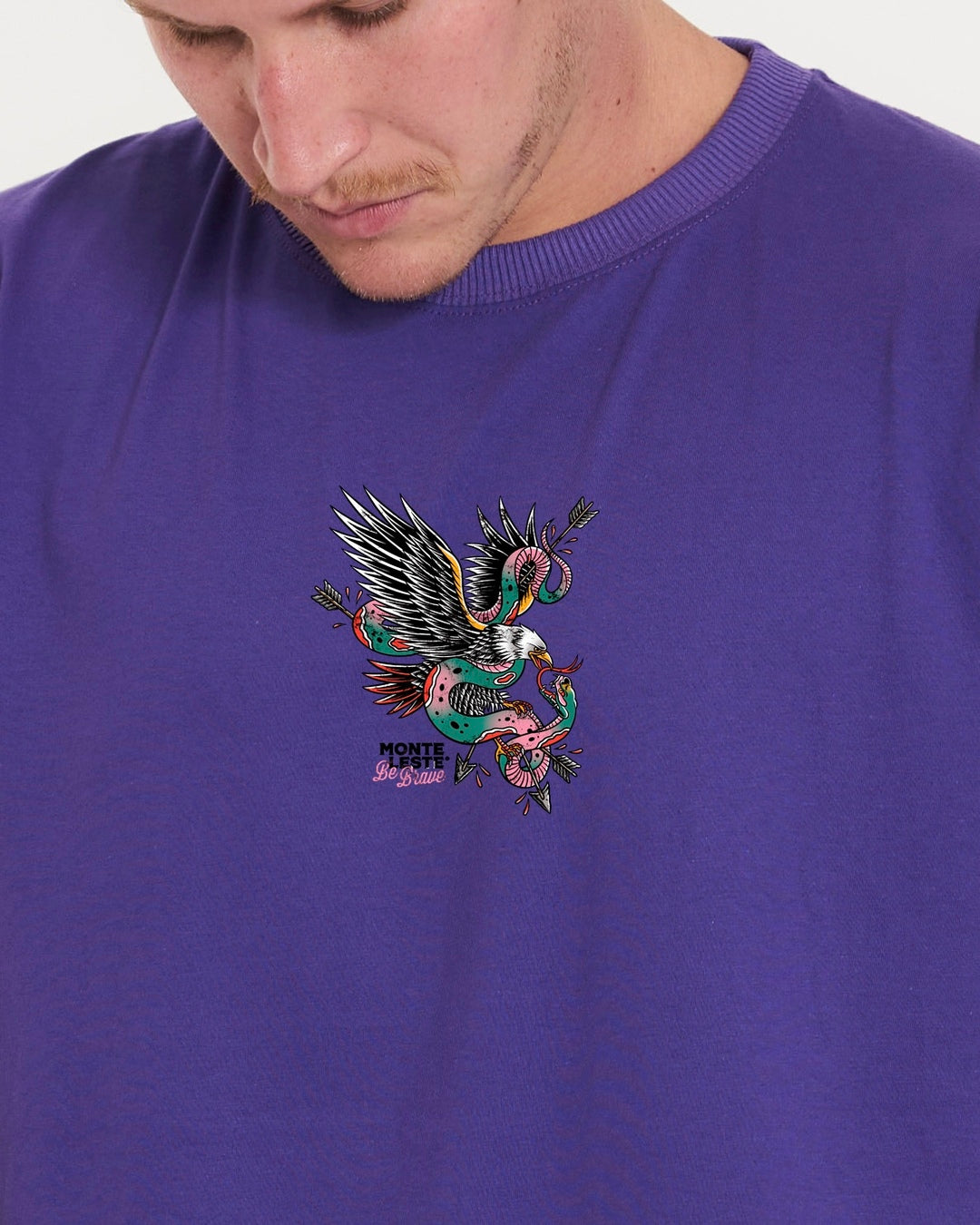 T-Shirt Regular Printed - Eagle Purple