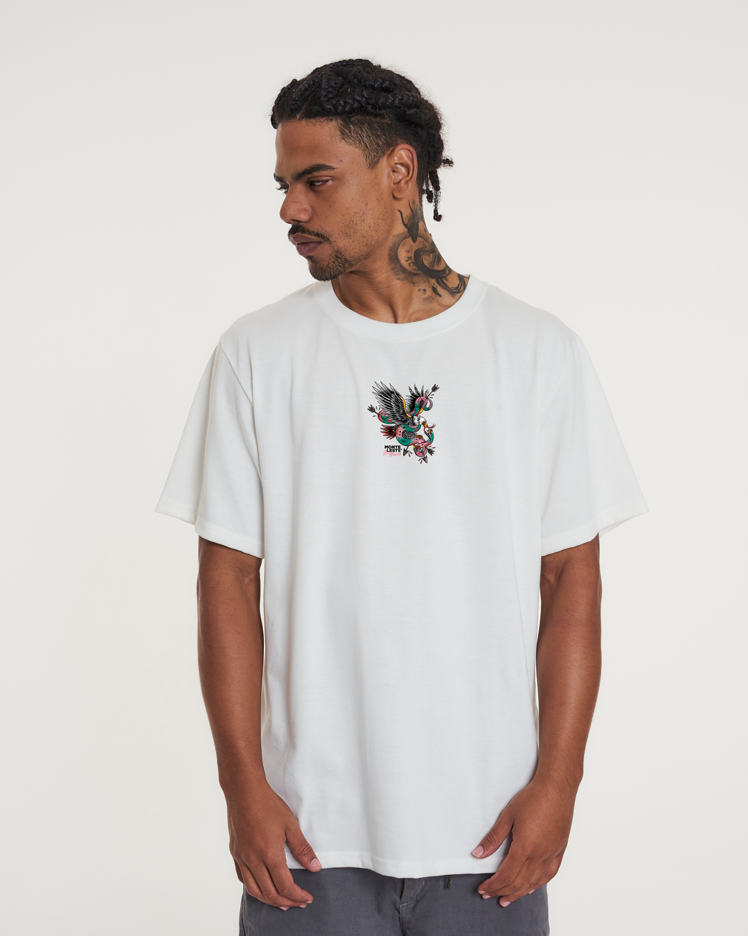 T-Shirt Regular Printed - Eagle Off White