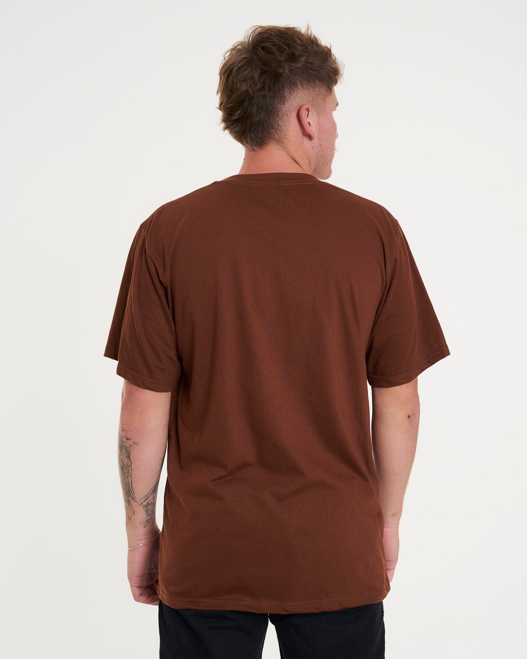 T-Shirt Regular Plain - Brown