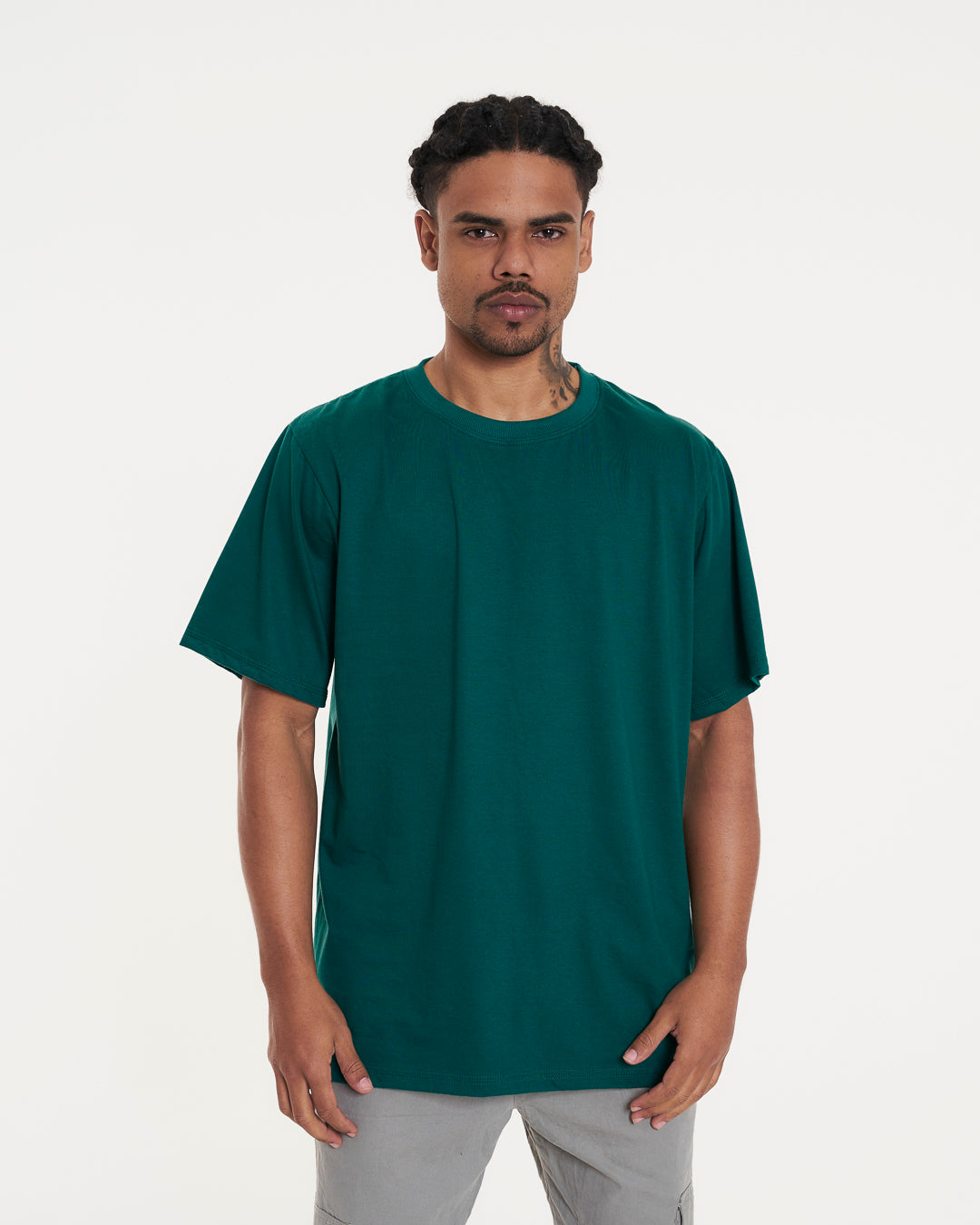 T-Shirt Regular Plain - Green Forest