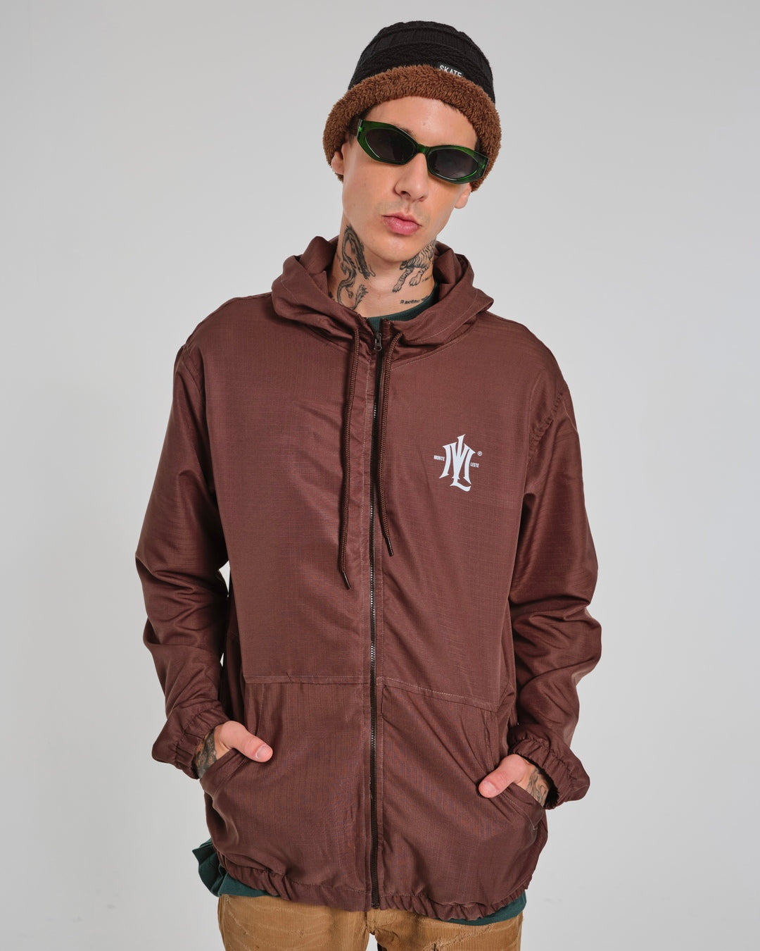 Jacket Windbreaker Under - Brown