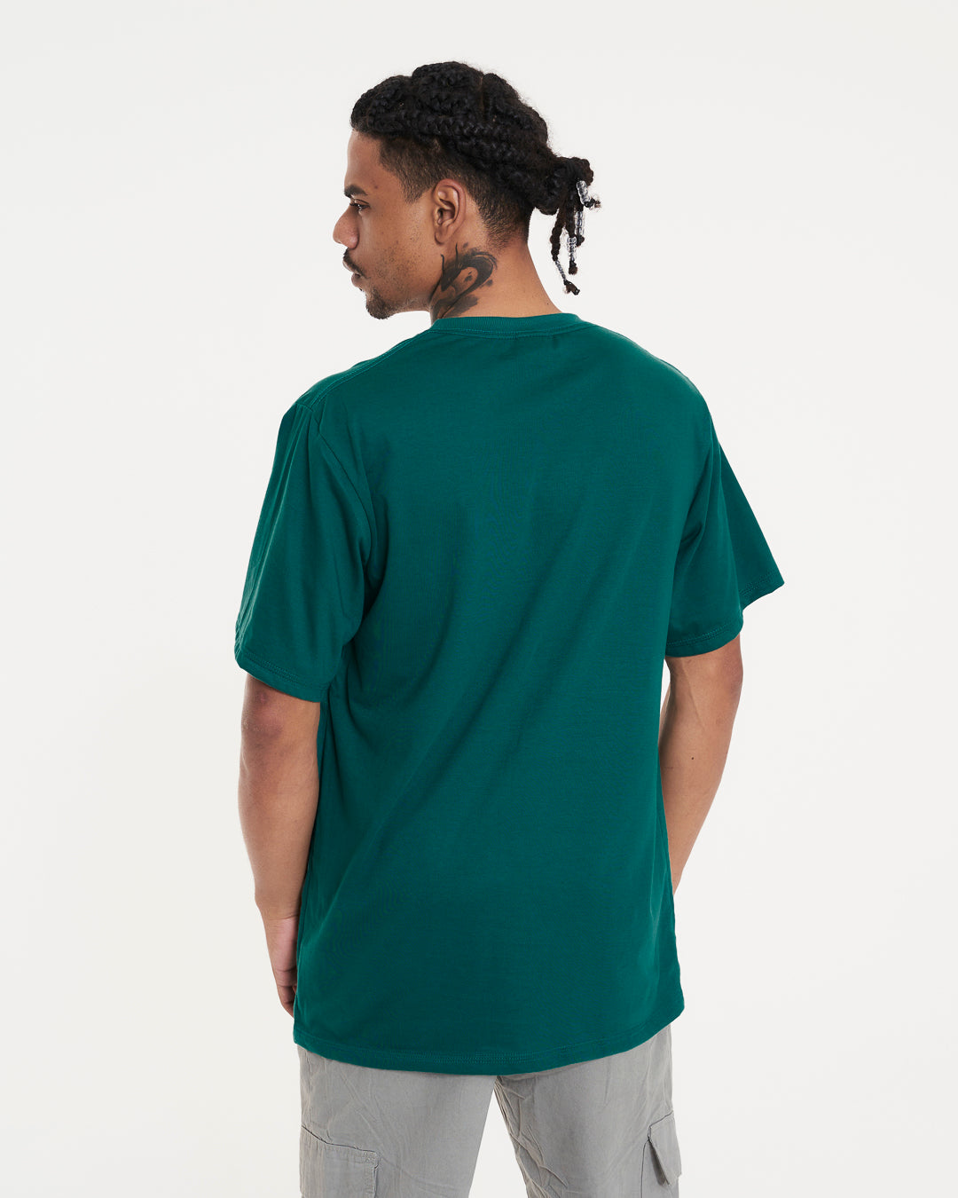 T-Shirt Regular Plain - Green Forest