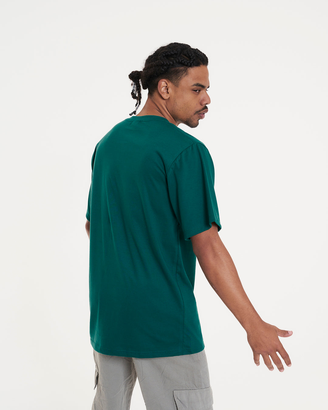 T-Shirt Regular Plain - Green Forest