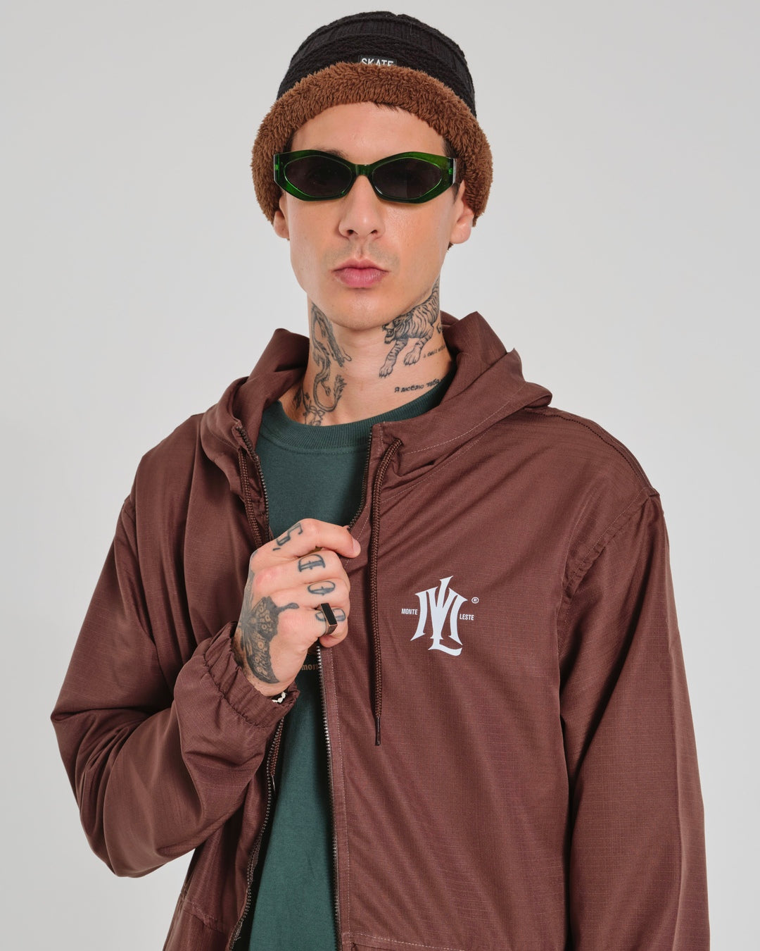Jacket Windbreaker Under - Brown