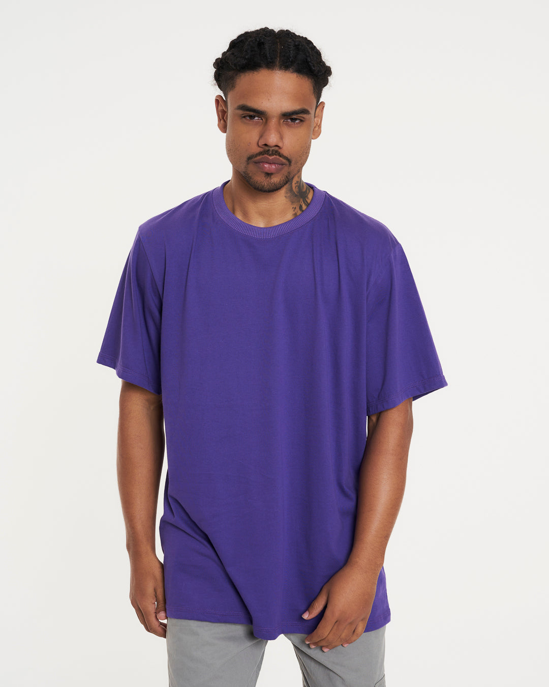 T-Shirt Regular Plain - Purple