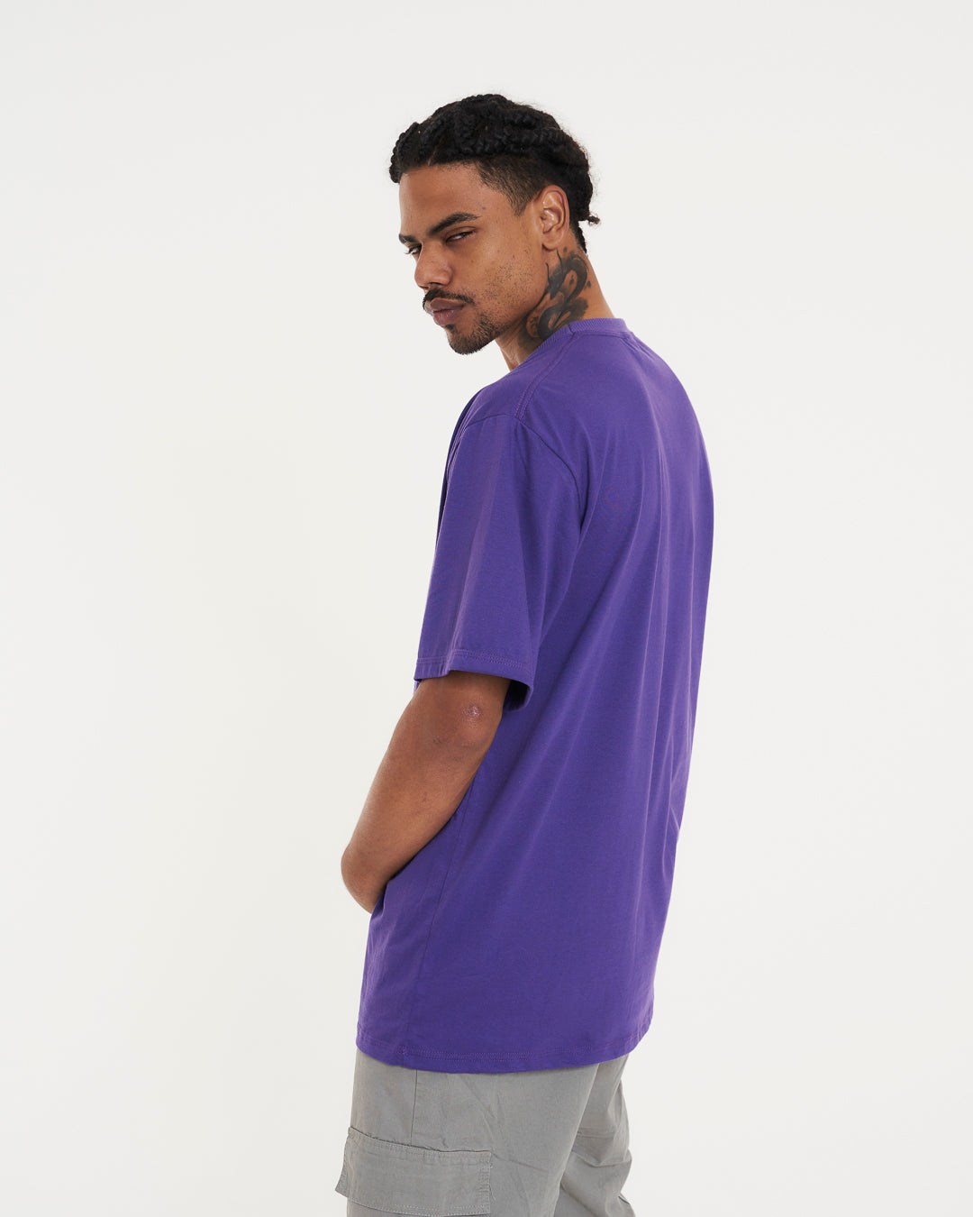 T-Shirt Regular Plain - Purple