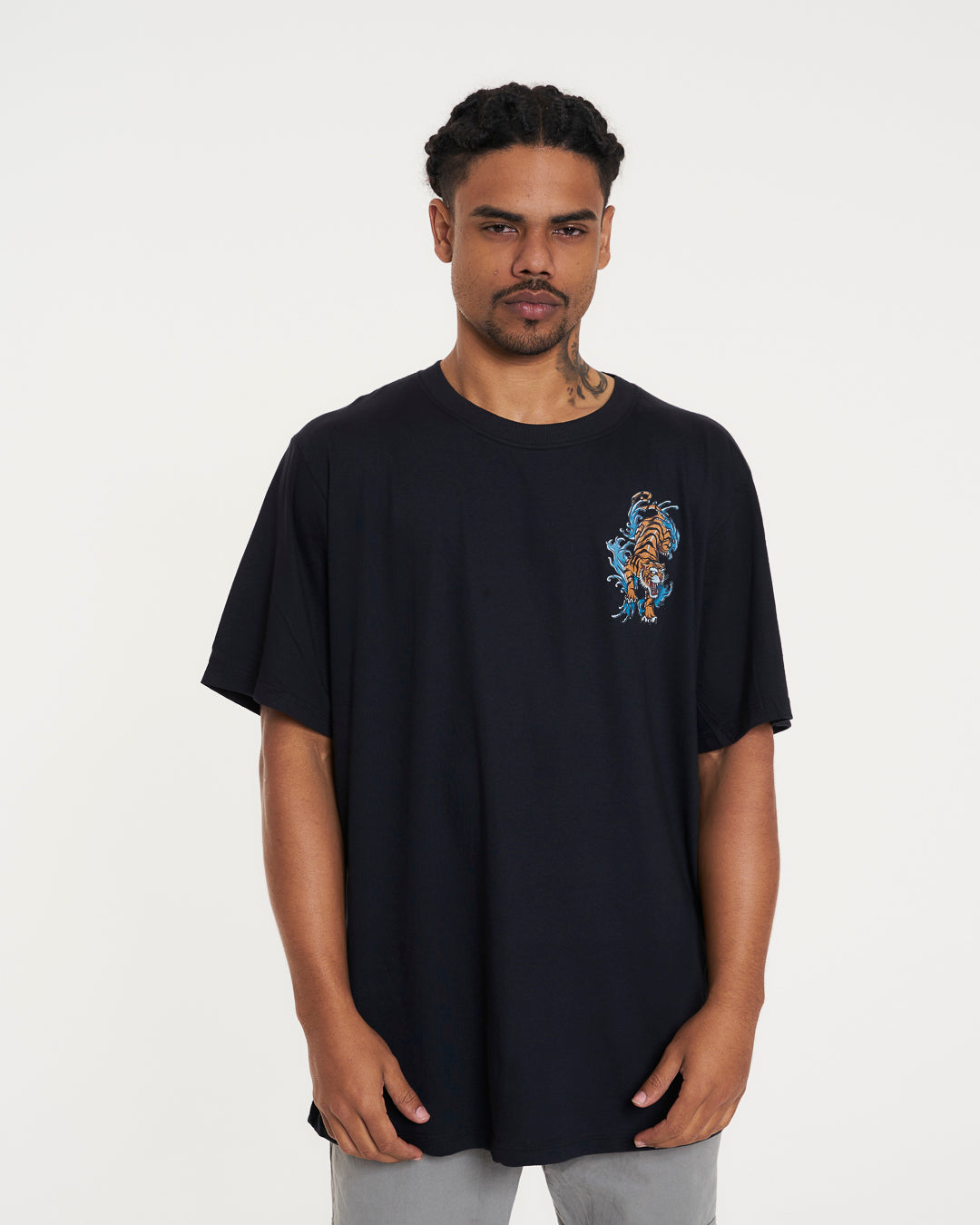 T-Shirt Regular Printed - Fight Black