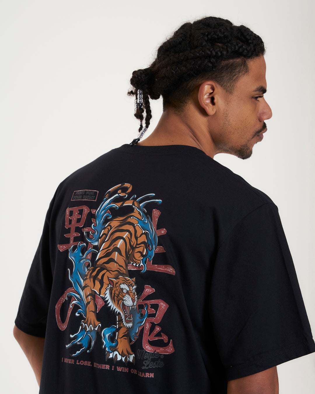 T-Shirt Regular Printed - Fight Black