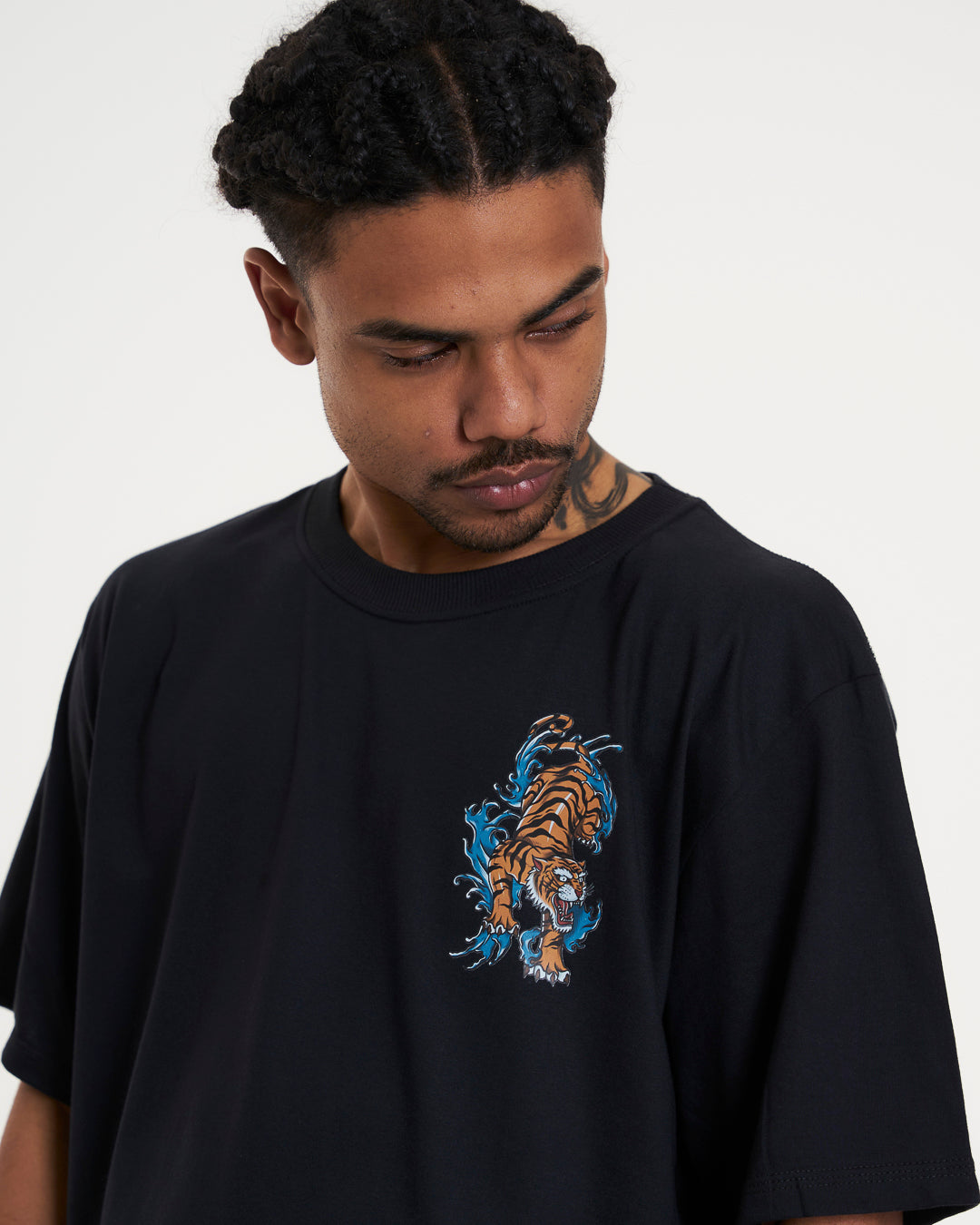 T-Shirt Regular Printed - Fight Black