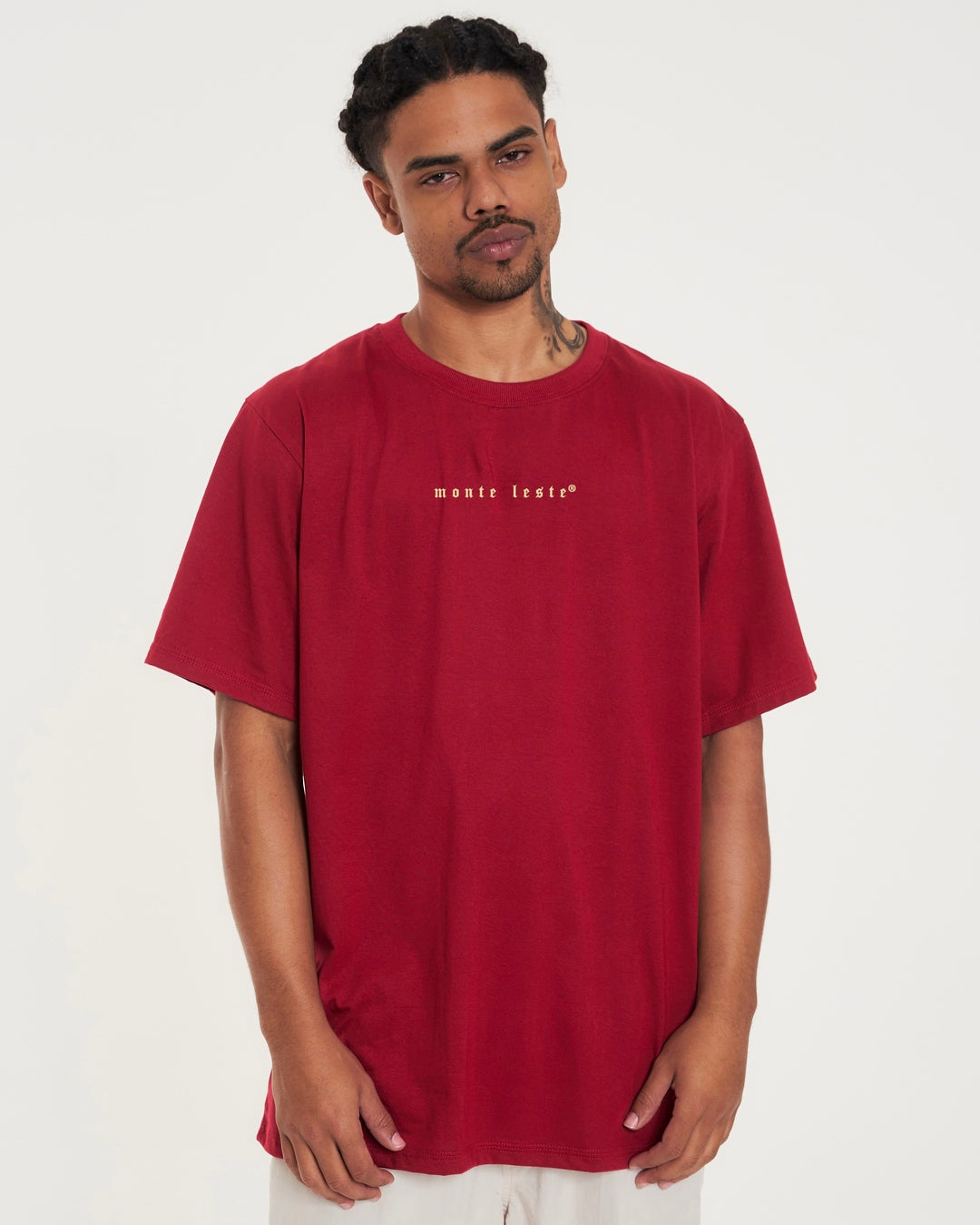T-Shirt Regular Printed - Leste Red Dark