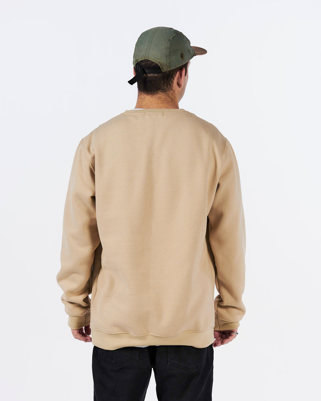 Pullover Sweatshirt Crew Neck - Sand Plain