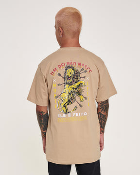 T-Shirt Regular Printed - Lion Sand