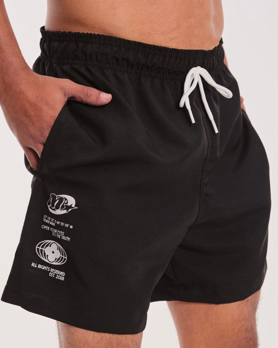 Shorts Water Wave - Monte Black