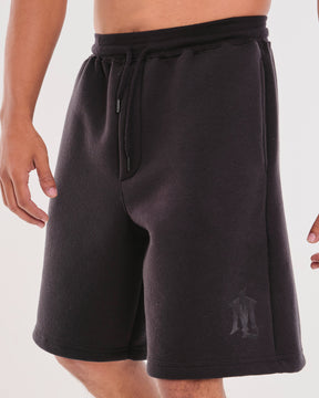 Shorts de Sweatshirt Oversized - Black