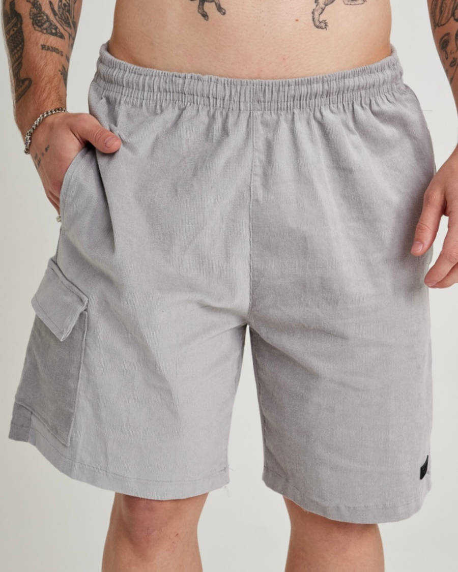 Shorts Corduroy Cargo - Nardo