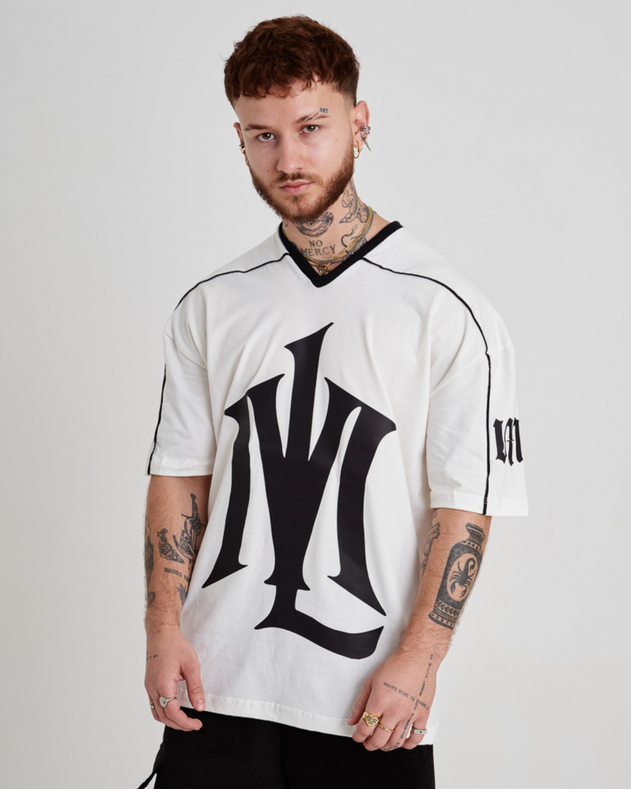 Oversized Jersey T-Shirt - ML Off White