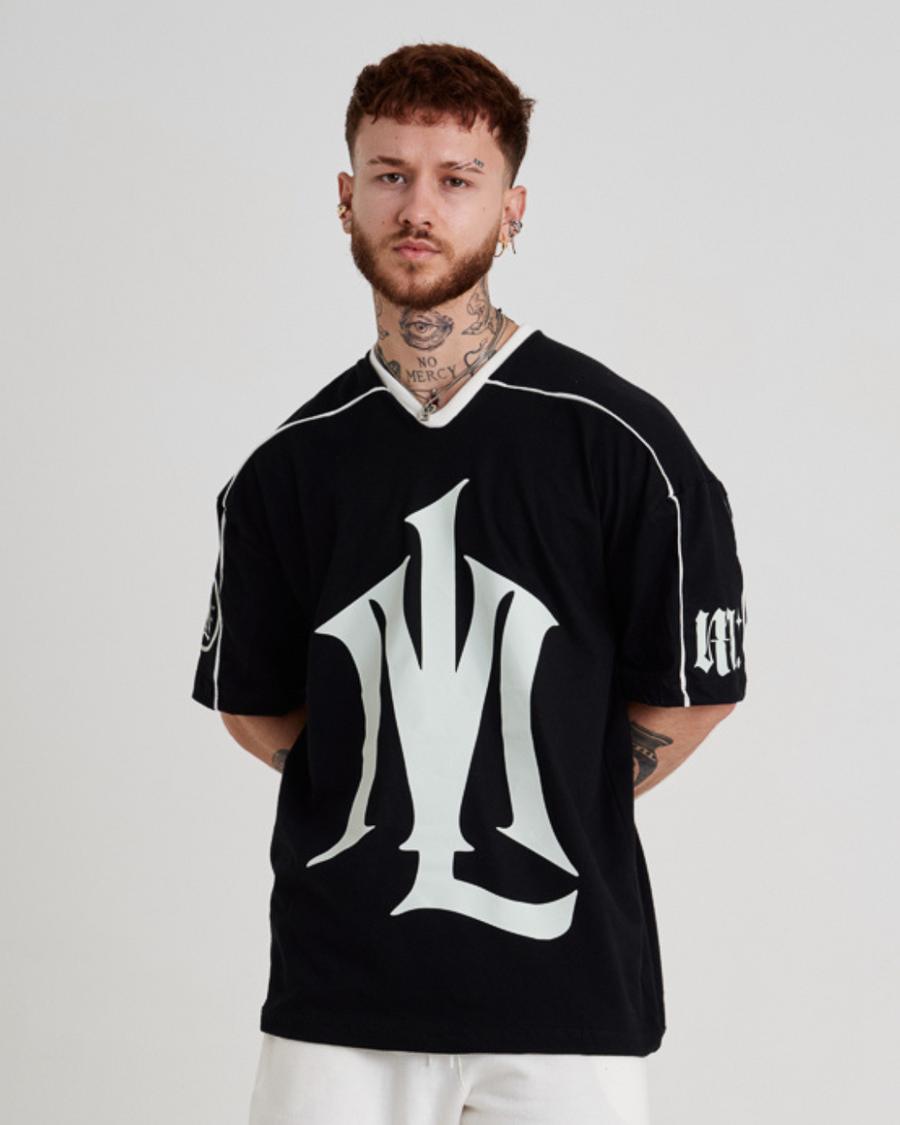 Oversized Jersey T-Shirt - ML Black