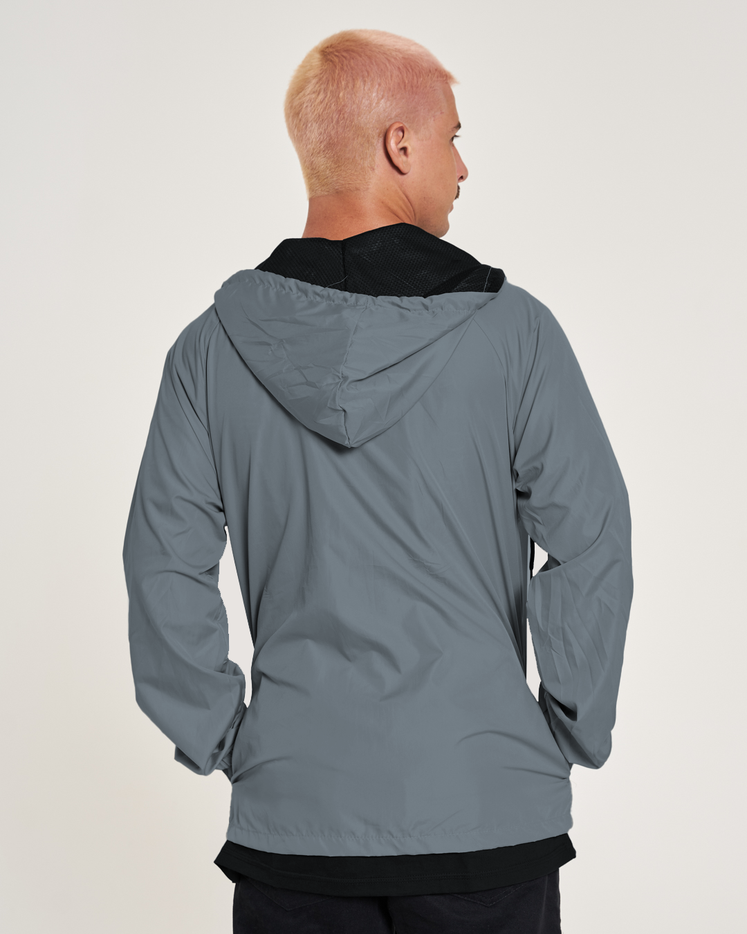 Soft Waterproof Windbreaker Jacket - Grey