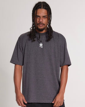 T-Shirt Oversized Printed ML - Mixed Gray