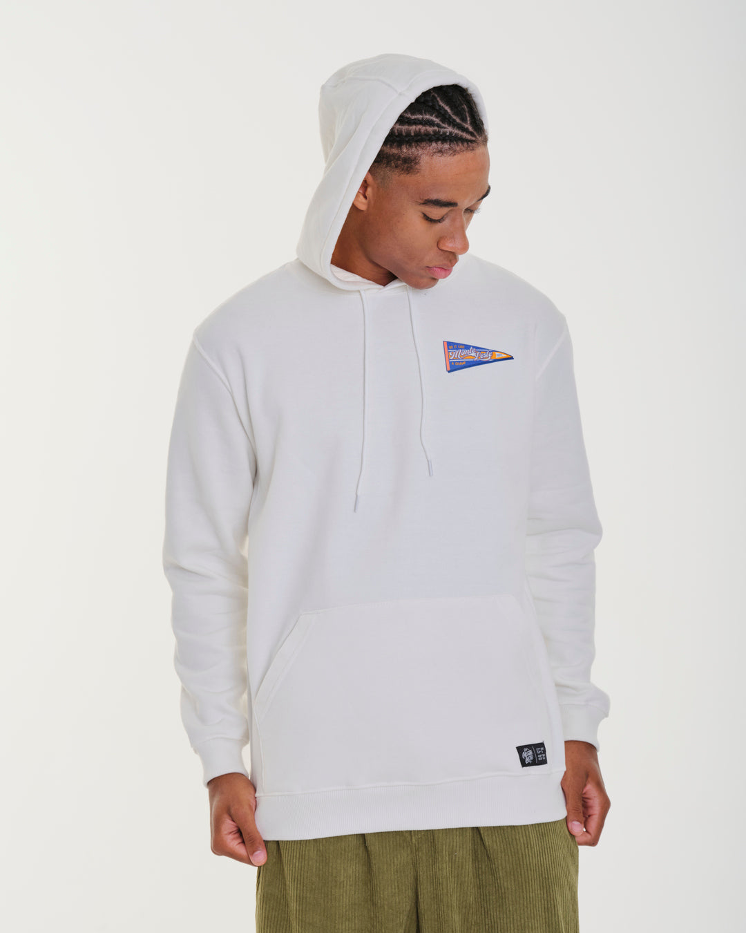 Sweatshirt Kangaroo Hooded - Polar Off White