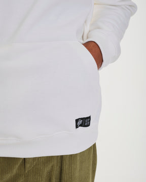 Sweatshirt Kangaroo Hooded - Polar Off White