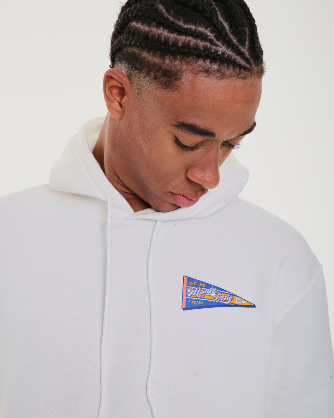 Sweatshirt Kangaroo Hooded - Polar Off White