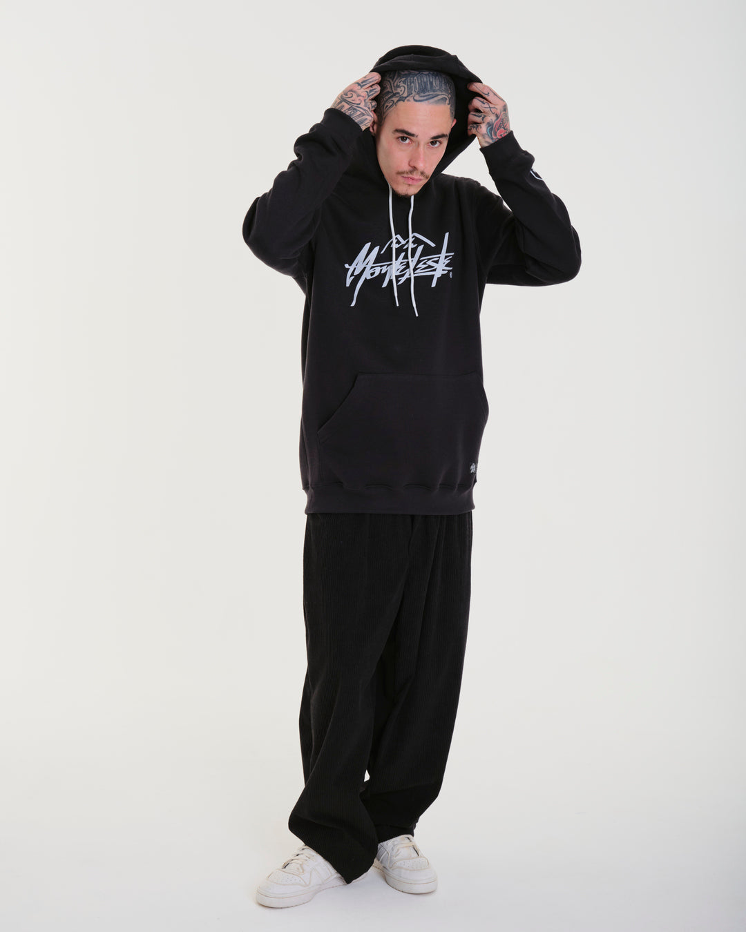 Sweatshirt Kangaroo Hooded - Mountain Black