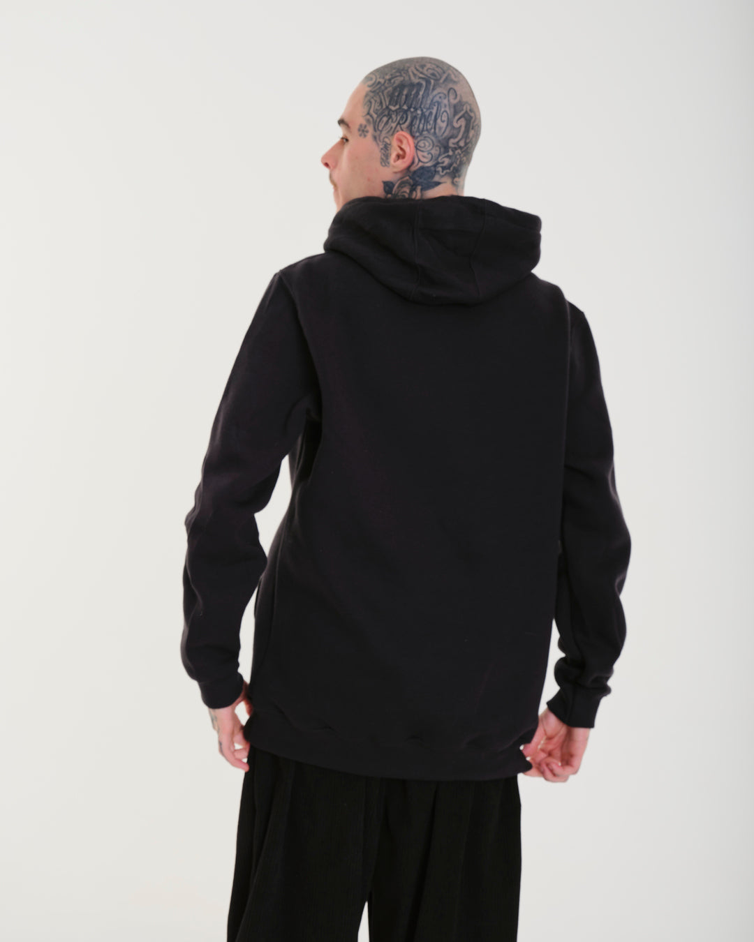 Sweatshirt Kangaroo Hooded - ML Black
