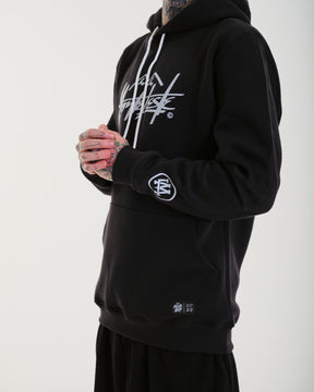 Sweatshirt Kangaroo Hooded - Mountain Black