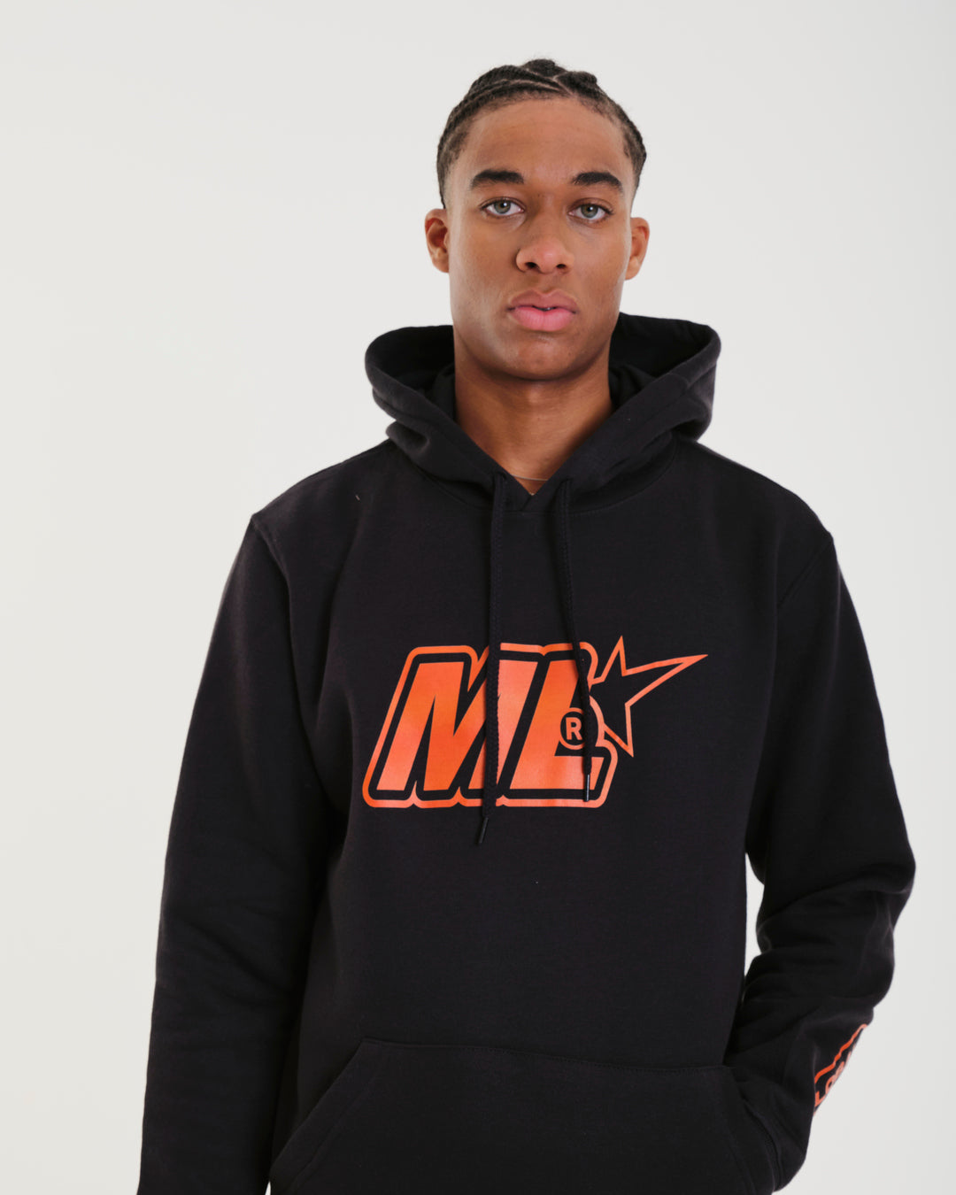 Sweatshirt Kangaroo Hooded - Global Black